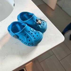 Kids Blue Crocs with charms